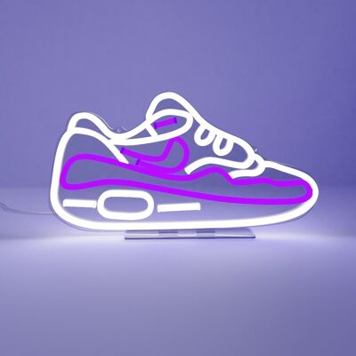 Purple Maxed Sneaker LED Neon Sign - UK Plug