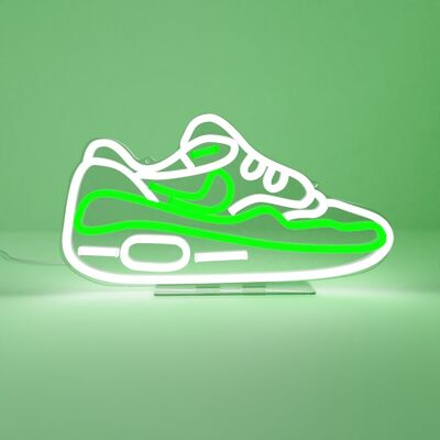 Green Maxed Sneaker LED Neon Sign - UK Plug