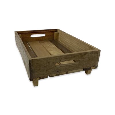 Luxury wooden tray on legs