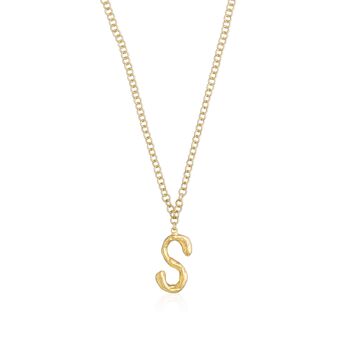 Collier or lettre S 1