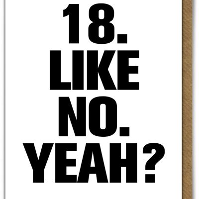 Funny Card - 18 Like No Yeah