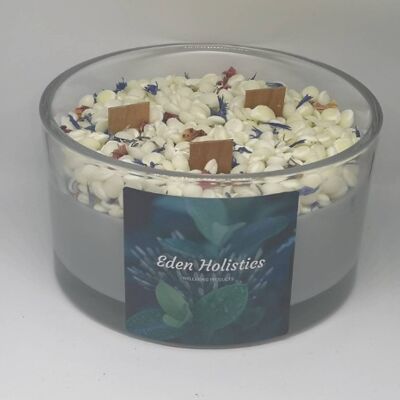 Scented Beaded Crackle Wick Candle
