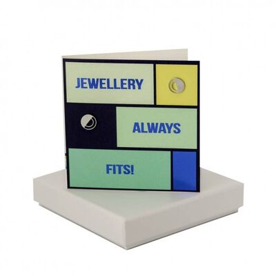 Jewellery Always Fits Card - Half Circle Earrings , sku055