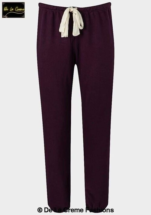 Secret Treasures - Ladies Fleece Line Sleepwear Pants__Purple / 3XL