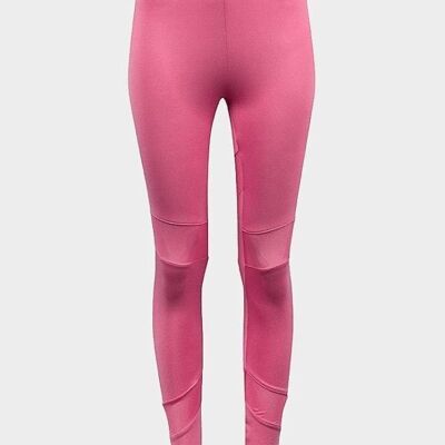 De La Creme - Damen Pink Mesh Panel Leggings__Large