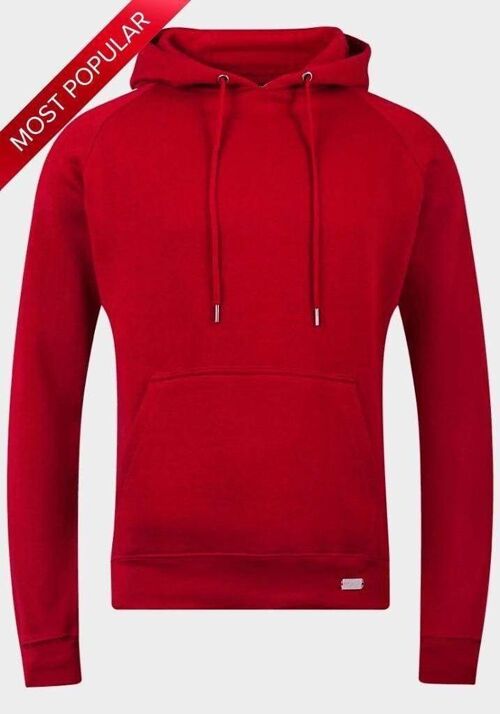 Brave Soul - Mens Red Fleece Lined Pocket Hoodie__XL