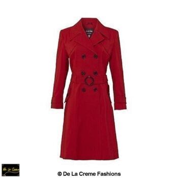 Trench croisé Vienna Mac Coat__Red / UK 26/EU 54/US 22/6XL 1