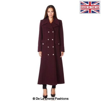 Maxi cappotto doppiopetto Carmelle__Wine / UK 8/EU 36/US 4