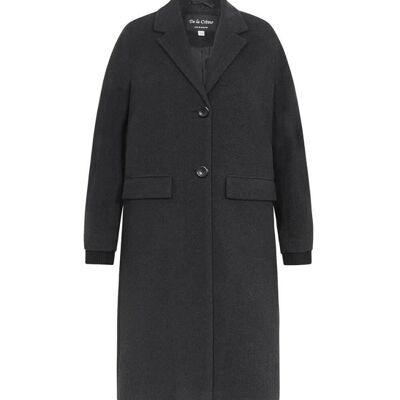 Manteau d'hiver chaud en laine mélangée pour femmes __Grey / UK 20/EU 48/US 16