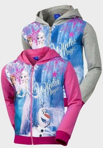 Veste à capuche à capuche Disney La Reine des neiges pour filles__Rose / 7-8 ans 2