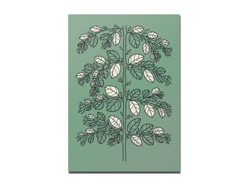 Carte postale vert d'arbre 1