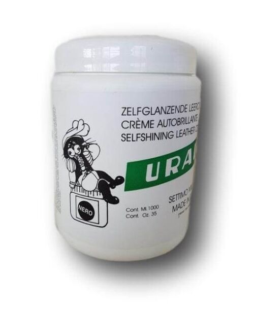 Urad zelfglanzende leercreme zwart 950 gram