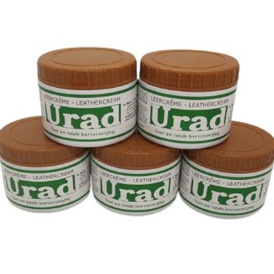 Urad Leather Cream auto-brillant - marron clair 5 x 200 grammes
