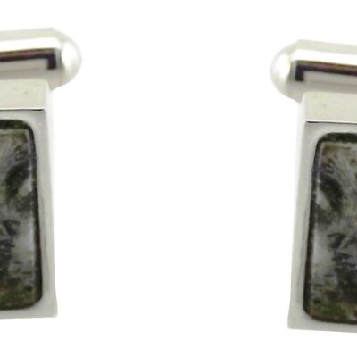 Flat square cufflinks