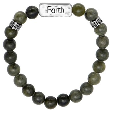 Faith message bracelet