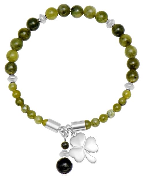 Shamrock horseshoe bracelet