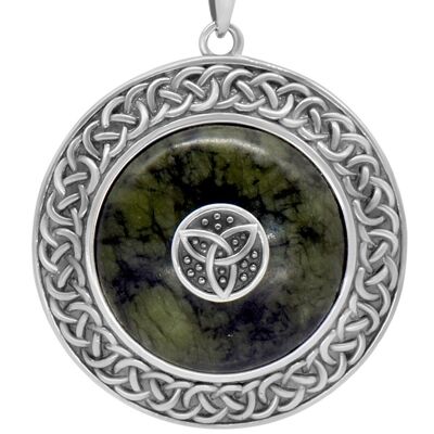 Trinity knot shield pendant