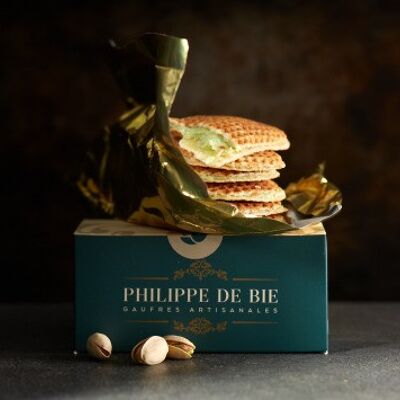 PISTACHIO WAFFLE, grilled almonds Box of 6