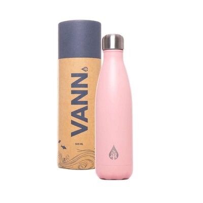 Water bottle thermos flask - Sustainable VANN drinking bottle pink
