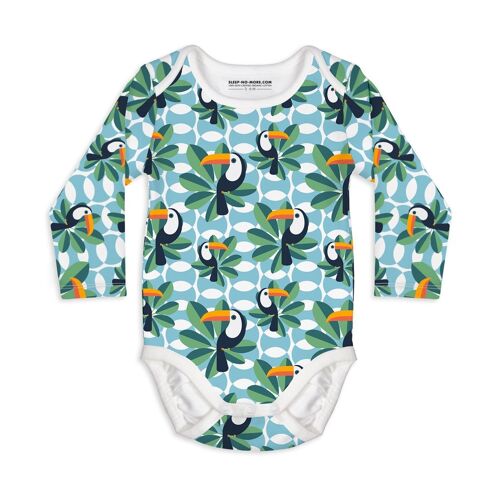 Long Sleeve Baby Bodysuit IF I CAN, TOUCAN TOO
