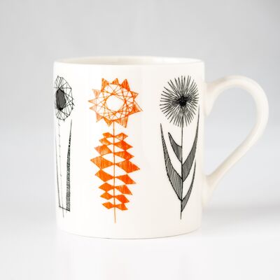 Carly Dodsley Orange Flower Mug