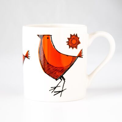 Carly Dodsley Orange Bird Mug