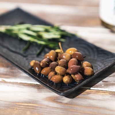 GREEN CRETE OLIVES WITH ROSEMARY