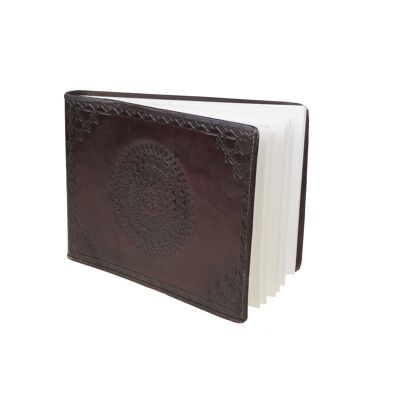 Leather photo album 18 x 23 cm camel