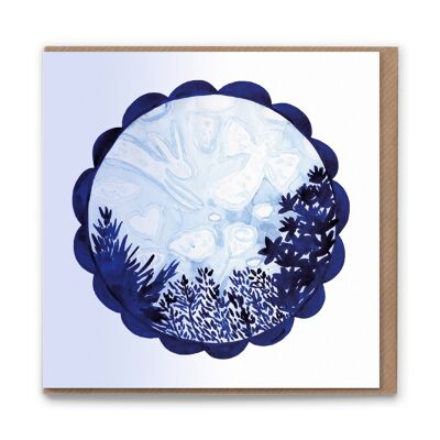 LUC101 Clouds Blank Greetings Card x 6 Emballage gratuit