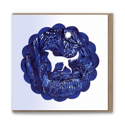 DC106 Holton Hound Blank Greetings Card x 6  Packaging free