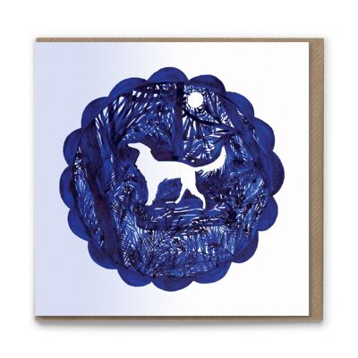 DC106 Holton Hound Blank Greetings Card x 6 Emballage gratuit