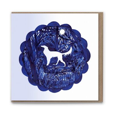 DC106 Holton Hound Blank Greetings Card x 6 Emballage de violoncelle biodégradable