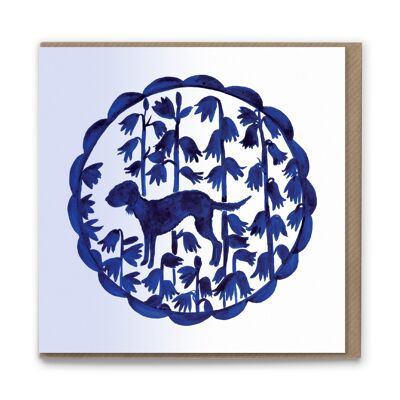 DC102 Bumble's Bluebells Blank Greetings Card x 6 Emballage de violoncelle biodégradable