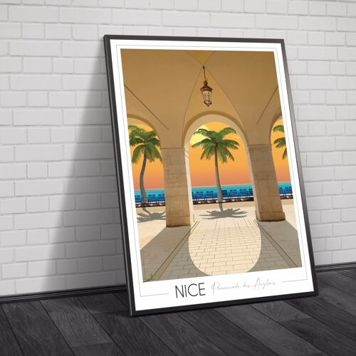 Affiche Nice 30x42 cm • Travel Poster
