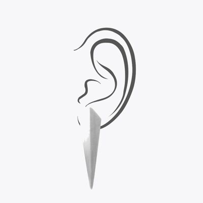 Stor Klo Earring — Silver , ISER02SV