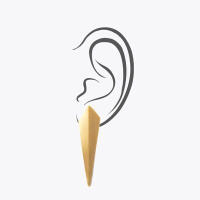 Stor Klo Earring — Gold , ISER02GD
