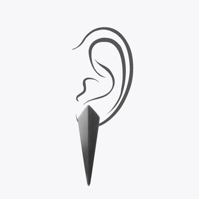 Stor Klo Earring — Black , ISER02BR