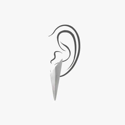 Pil Earring — Silver , ISER03SV
