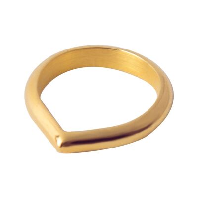Rundet Toppen Ring — Gold , ISRI02GDWS
