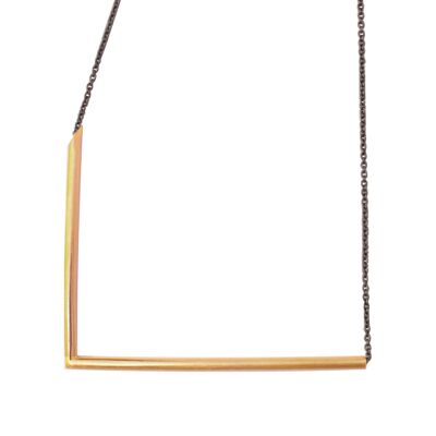 Firkant Necklace — Gold , ISNK03BRGDSW