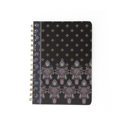 Paisley Vibes notebook with ring A5