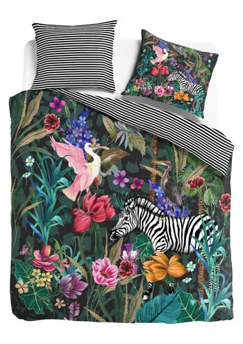 Housse de couette Jungle Fever - 200x200/220CM (+70x60CM taie d'oreiller 2pcs.) 1