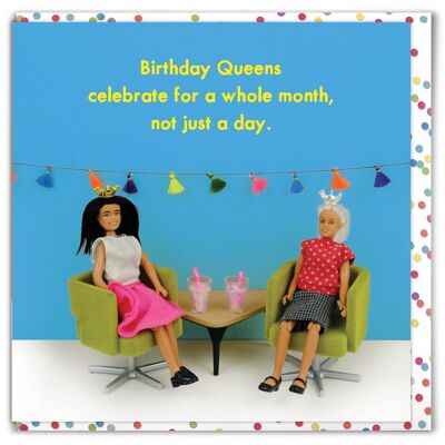 Funny Card -  Birthday Queens