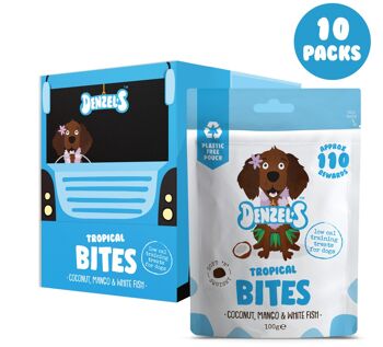 Tropical Bites - Soft 'n' Squishy Low Cal Training Treats (pack de 10) 1