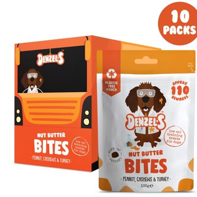 Nut Butter Bites - Soft 'n' Squishy Low Cal Training Treats (pack of 10)