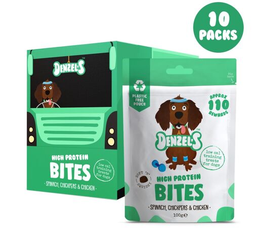 High Protein Bites - Soft 'n' Squishy Low Cal Training Treats (pack of 10)