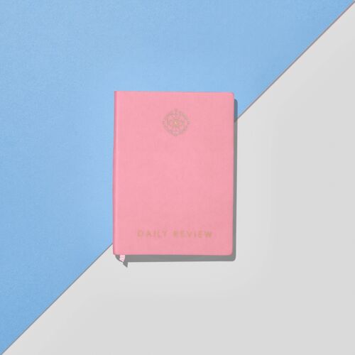 Daily Review Goal Planner: Persian Pink Cover (Coral Edge)