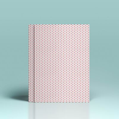 Patterned Card - Red White dots