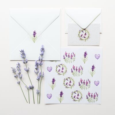 Lavender Sticker Set