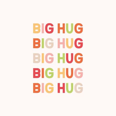 Big hug Postcard